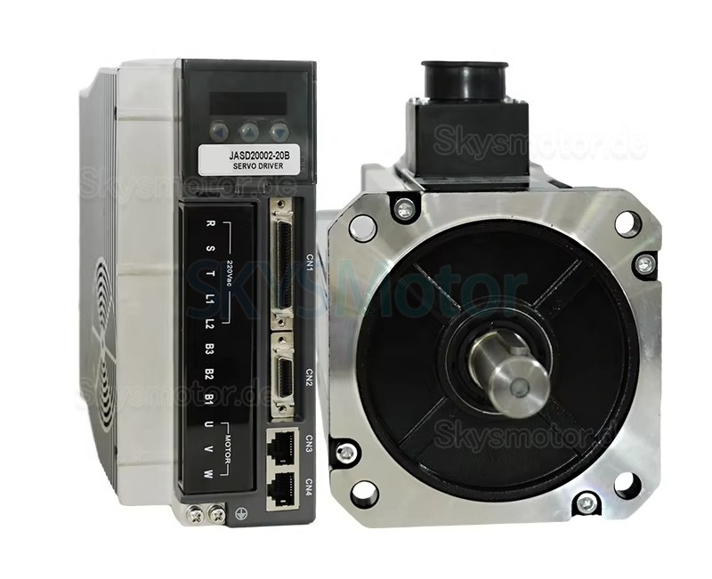 2,0KW AC Servomotor Kit 130JASM520220K-17B-SC+JASD20002-20B 220V 9,55N.m 2000U/min 10,2A mit JASD20002-20B Servomotor Steuerung